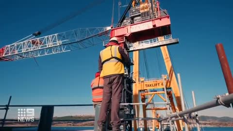 Turkey opens record-breaking bridge between Europe and Asia | 9 News Australia