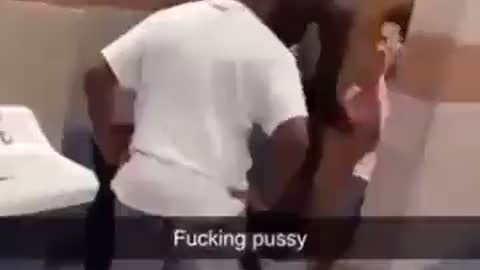 Niggerboy punches autism riddled white boy