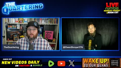 The Quartering Hosts Owen Shroyer on his live show