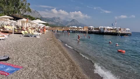 🇹🇷 Beautiful Antalya Kemer Beach 🌴TURKİYE