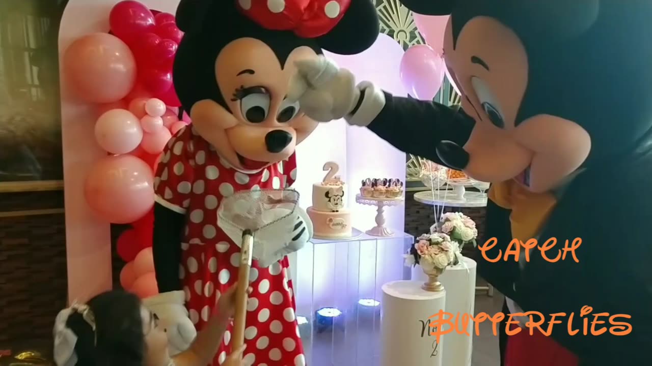 See these mouse pals teach the new pals how to catch butterflies at the birthday celebration
