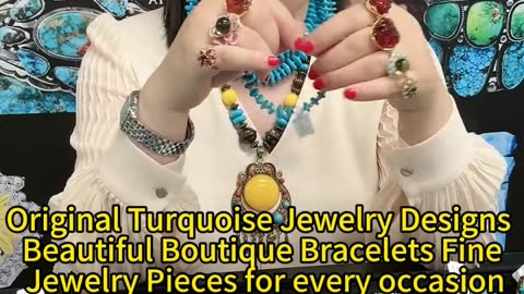 GN-20241014-07 Original Turquoise Jewelry Designs Beautiful Boutique Bracelets Fine Jewelry Pieces