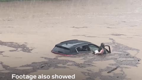 🎥 Watch: Firefighters rescued more than a dozen people from a restaurant during flooding