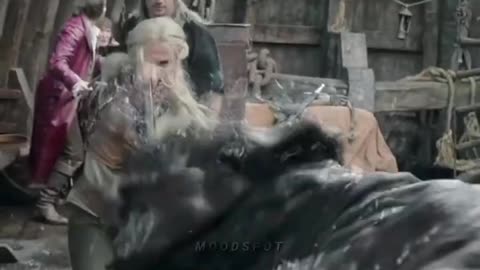 Ciri slays a monster - The Witcher