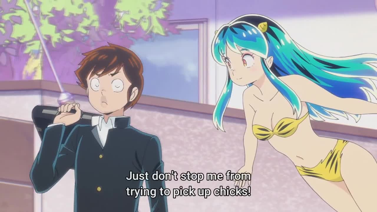 Lum-chan tries to take Ataru-san's hand. ^_^ _Urusei Yatsura 2022_ - うる星やつら