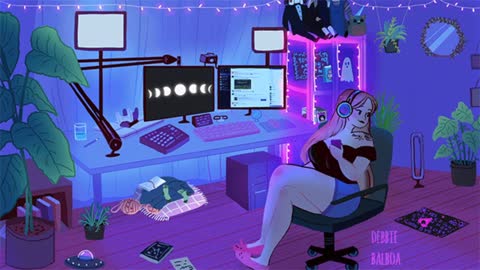Study room ambience with Study rain sounds | Ambience for Study | Lofi
