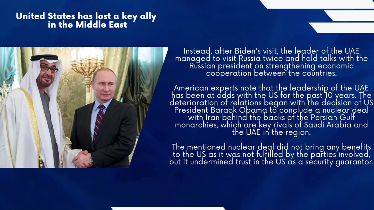 United States has lost a key ally in the Middle East