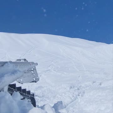 Jumping snowmobile