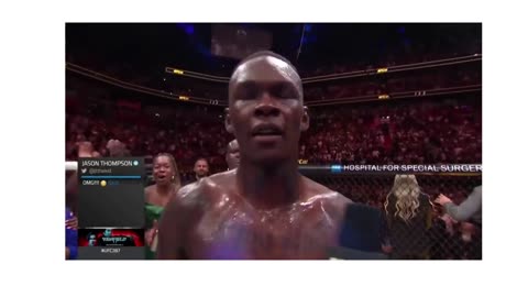 Israel Adesanya Octagon Interview | UFC 287