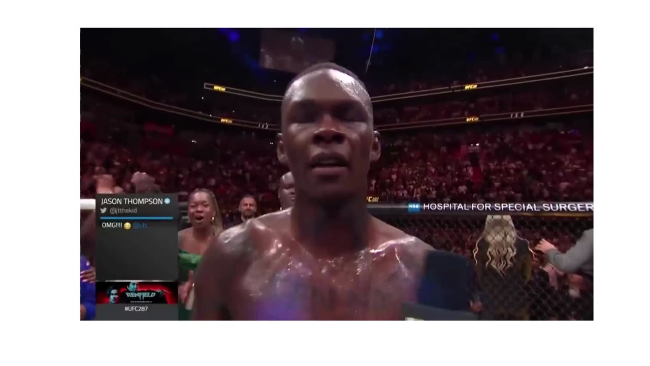 Israel Adesanya Octagon Interview | UFC 287