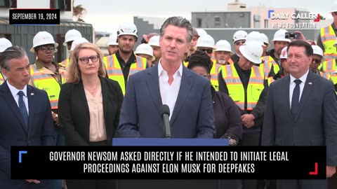 Newsom Asked Directly If He Intended To Initiate Legal Proceedings Against Elon Musk For Deep Fakes