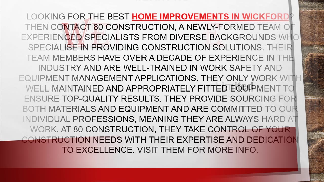Best Home Improvements in Wickford