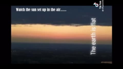 Sun setting from the air.