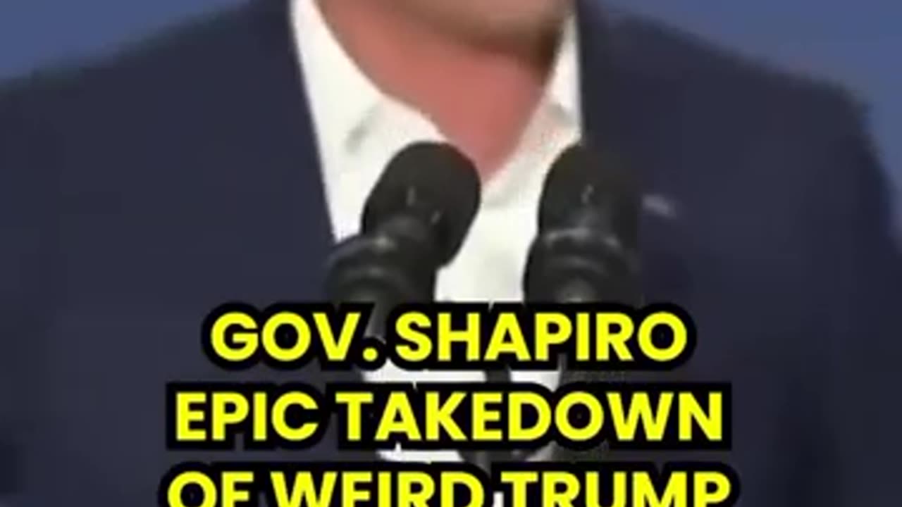 Shapiro BRUTALLY MOCKS Trump's Wei