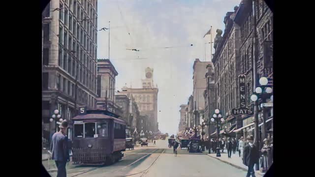 Trip to Canada in 1925 - vintage film restored in color