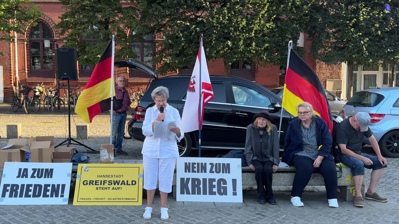 Greifswald - Eva vom Friedensbündnis Neubrandenburg 12-08-2024