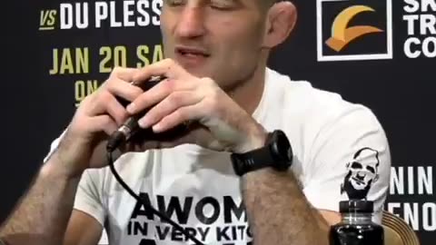 Sean Strickland UFC Champ gets asked 'Gotcha' Question