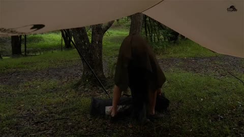 Fry a steak and drink it while camping in the rainforest. Enjoy the relaxation brought by the sound