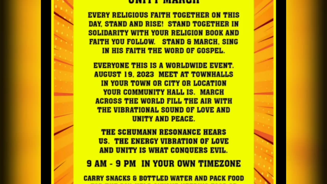 RELIGIOUS UNITY MARCH