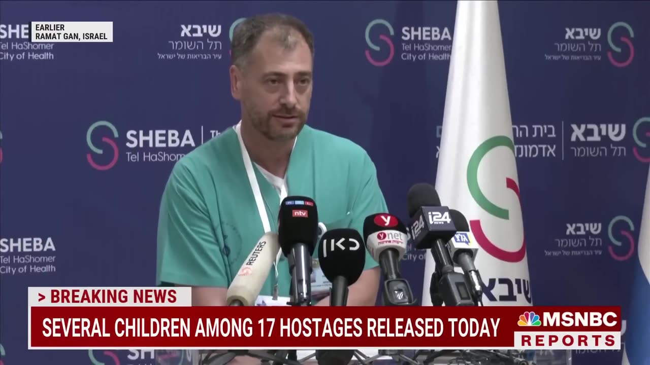 VIDEOS SHOWS THIRD GROUP OF HOSTAGES RELEASE BY HAMAS