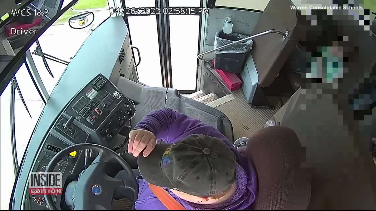 Grader Stops Bus 🚌 After Driver Passer Out