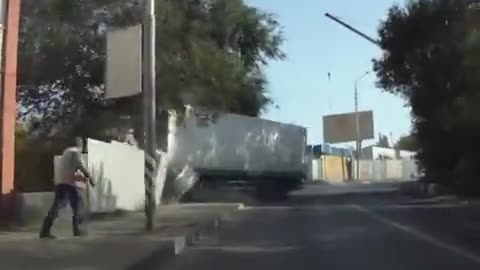 Total madness on the road caught on film