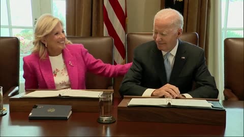 POTUS PATRONIZER! Jill Babies Joe, 'You Did Good Things, Joe' [WATCH]