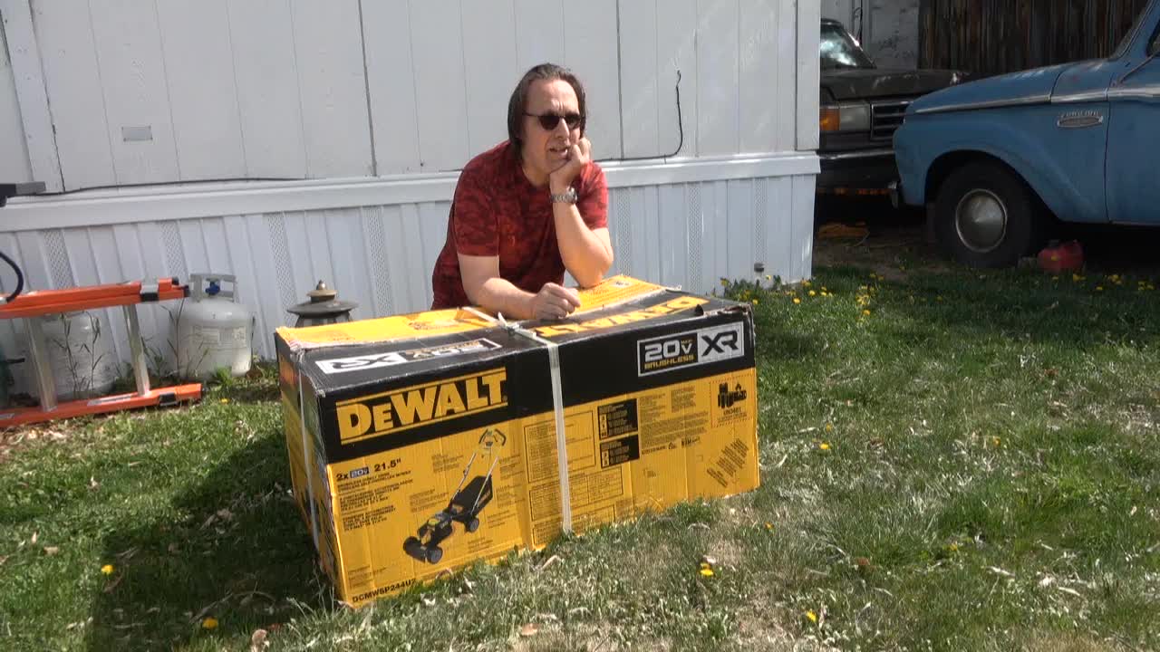 DEWALT 20V MAX Lawn Mower, 3 in 1, 2 Batteries