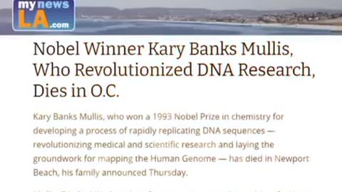 Kary Mullis Mysteriously Die.