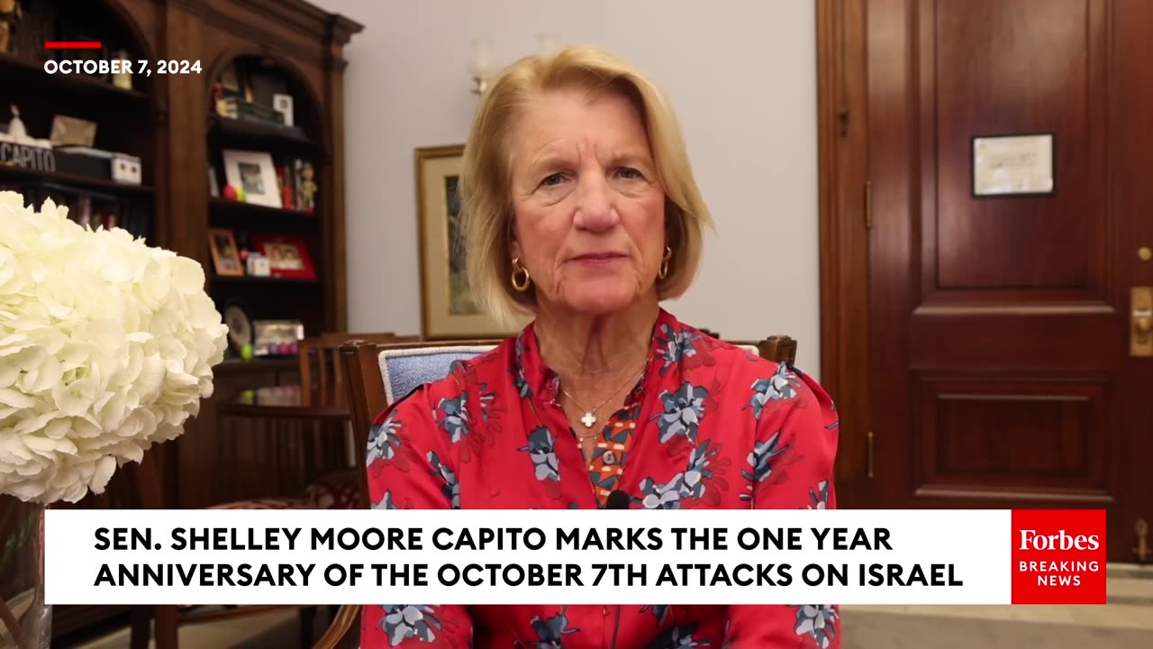 'I Unequivocally Stand With Israel'- Shelley Moore Capito Marks October 7th Attacks