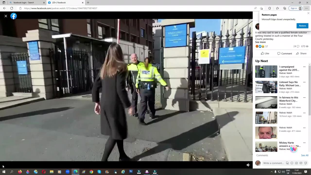 Human Rights Litigants-the Burkes are violently ejected from the courts 9-03-23