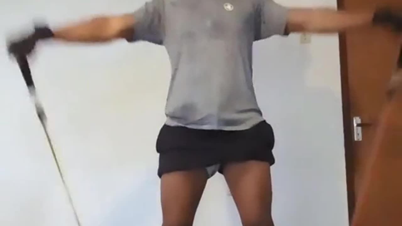 Side Raise Shoulder Exercise With Resistance Bands At Home (29 March 2023)