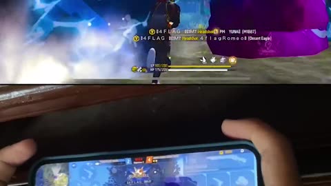 FREE FIRE 1 VS 4 GOD LEVEL CLUTCH 😈