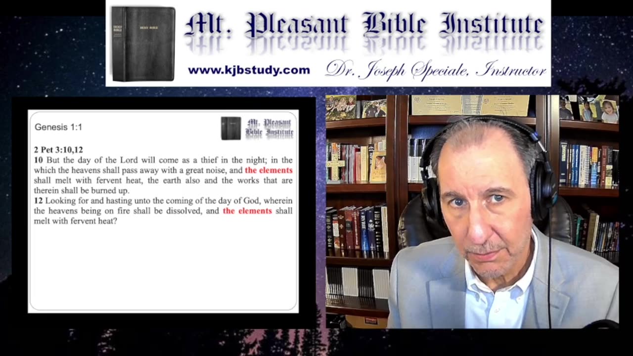Mt. Pleasant Bible Institute (12/04/23)- Genesis 1:1-2