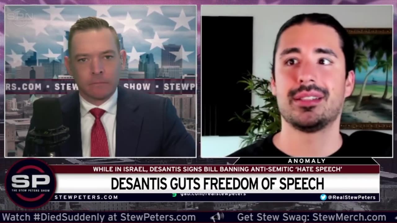 First Amendment Under Attack: Desantis Flies To ISRAEL & Signs Bill GUTTING Freedom Of Speech