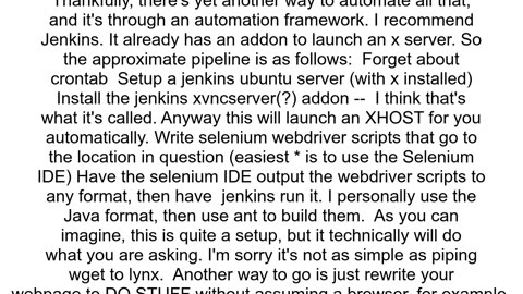 Lynx with JavaScript