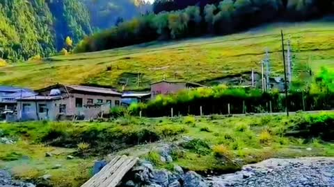 It's a natural campsite hidden in mountains