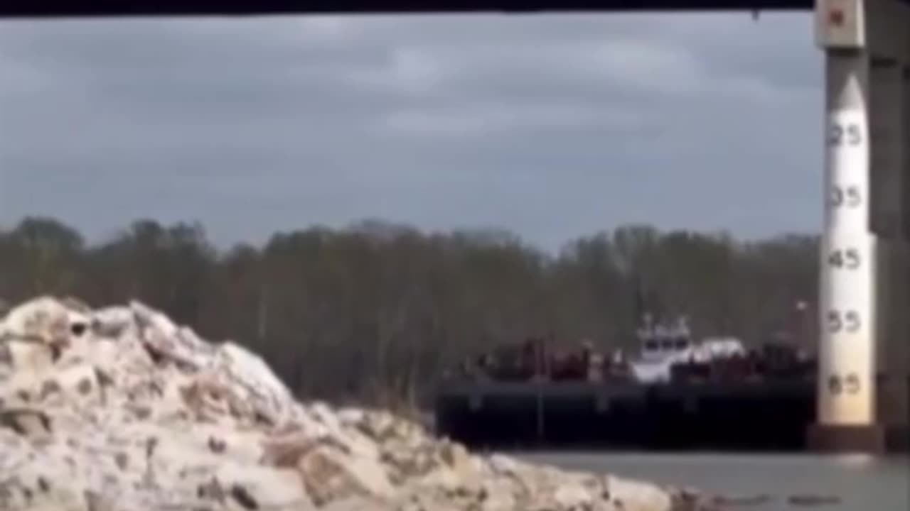 Yesterday a barge collided with a bridge in Oklahoma