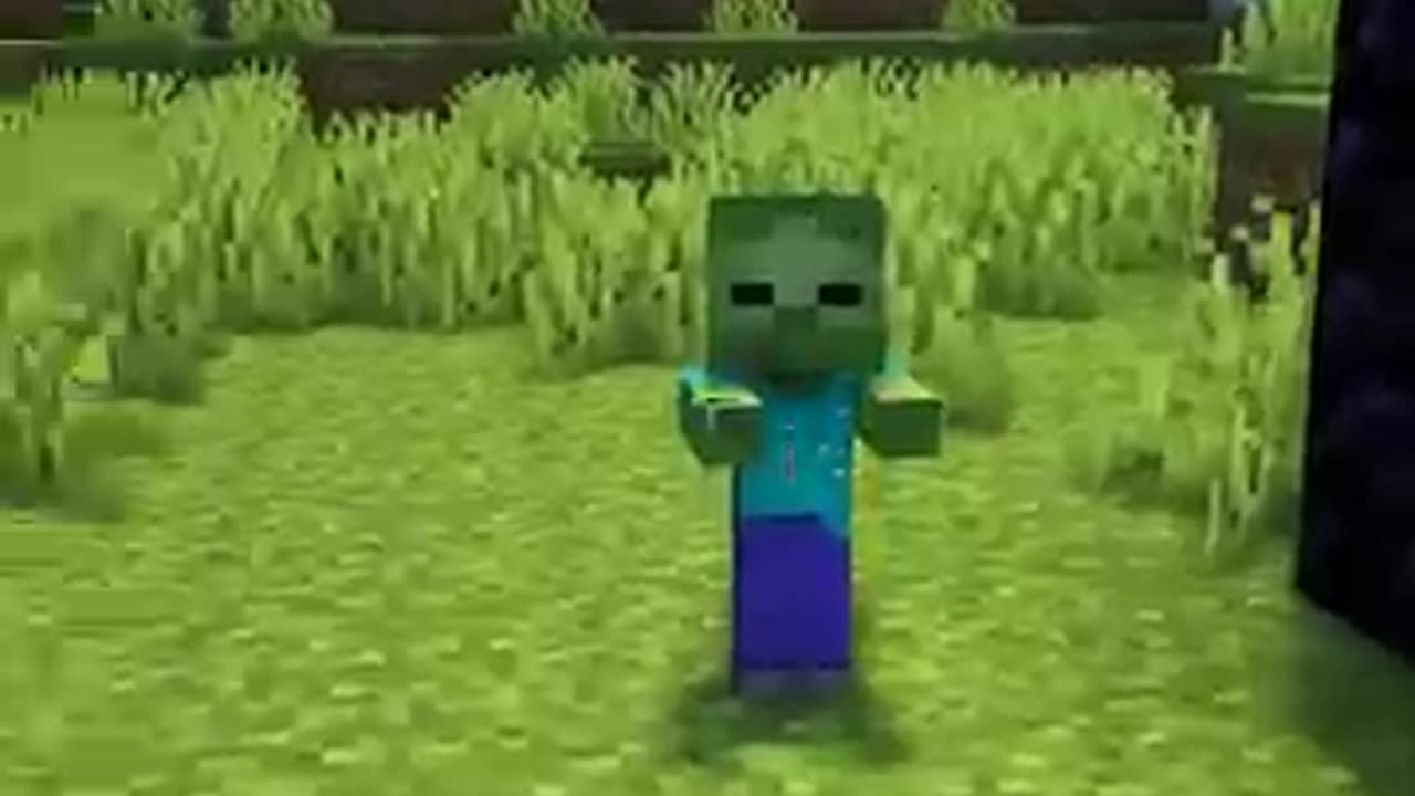 Taking a Baby Zombie Into the Nether #shorts