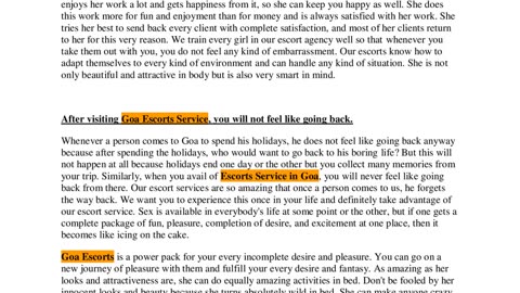 . Learn the tips to hire genuine Goa escorts in this article