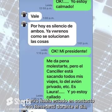 Filtran chat entre Gustavo Petro y Armando Benedetti