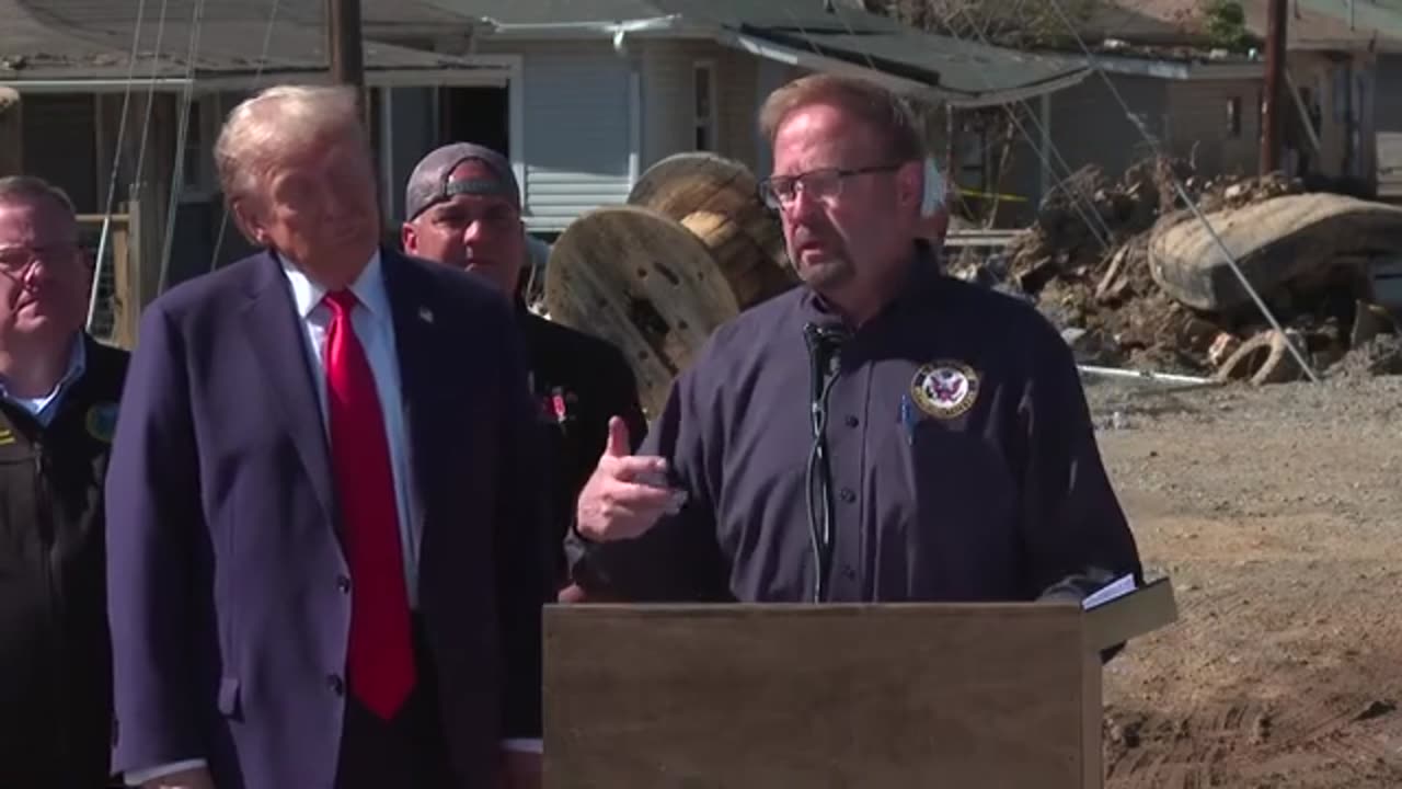Donald Trump surprise visit to North Carolina after Storm Helene!! 10