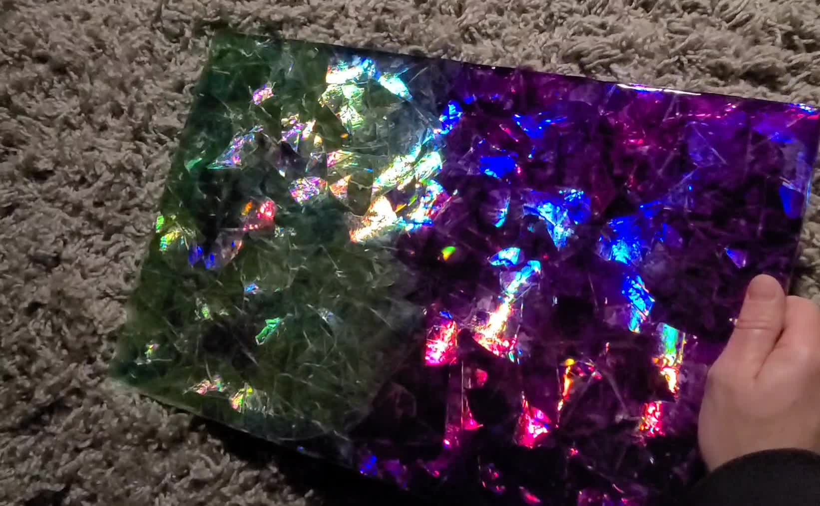 Epoxy Resin Tile - Blue and Purple