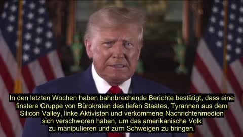 Mr. Trump hält eine interessante Rede.