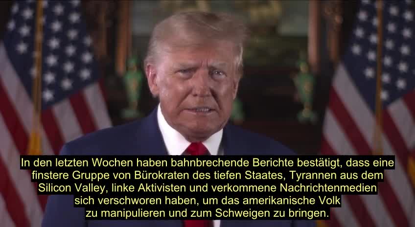 Mr. Trump hält eine interessante Rede.