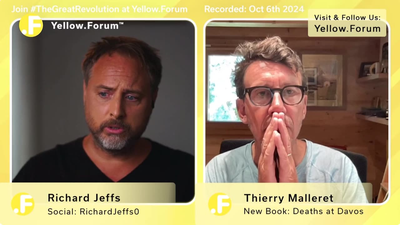 Klaus Schwab's Co-Author Thierry Malleret on Davos and the WEF's Innocence | Richard Jeffs