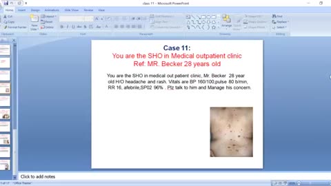 ST5.28 year old man with HTN, headache and rash