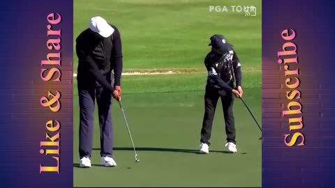 Tiger Woods' son Charlie acting just like his dad. Caught on Camera