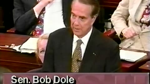 August 1996 - Robert Dole's Farewell to the United States Senate