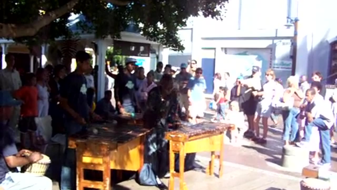 Street Performers Playing Music In Cape Town, South Africa 2006